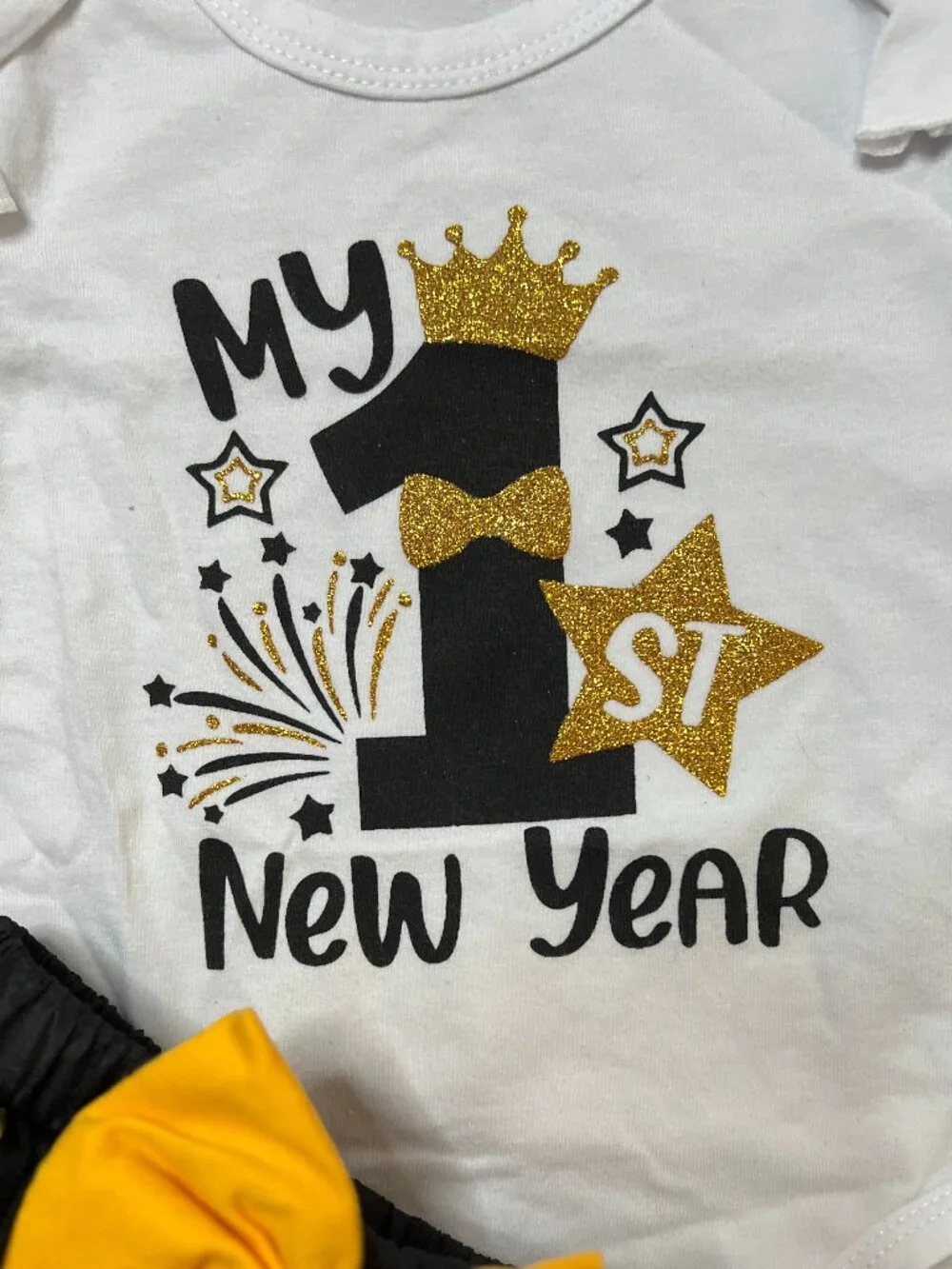 Baby Girl My 1st New Year Long Sleeve 4 Pc 0-3 Months New
